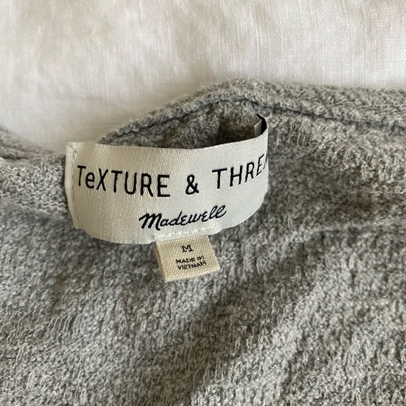 Madewell Texture and Thread Tie Front Top - Picture 4 of 6